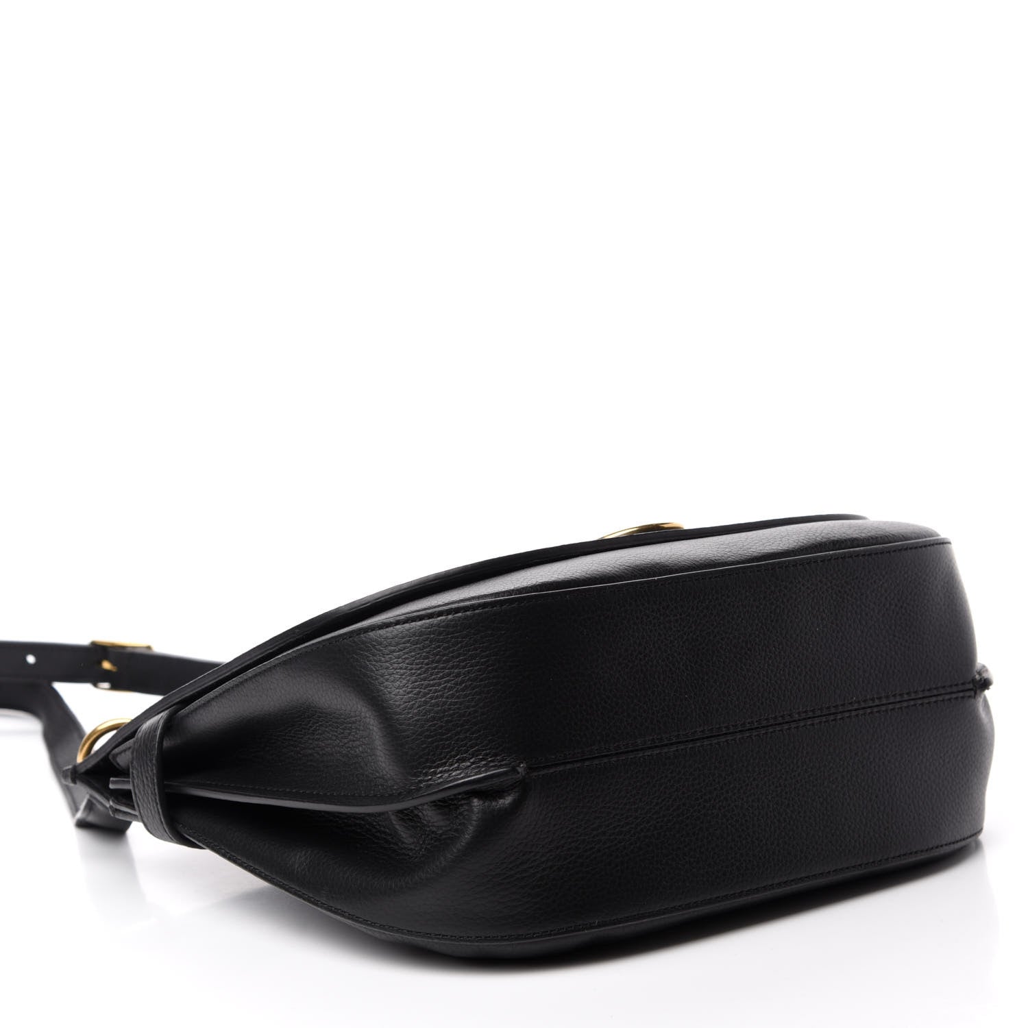 Mulberry Small Classic Grain Calfskin Amberley Satchel Black 4 of 9