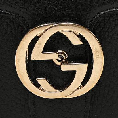 Gucci Dollar Calfskin Small Interlocking G Shoulder Bag Black 11 of 11