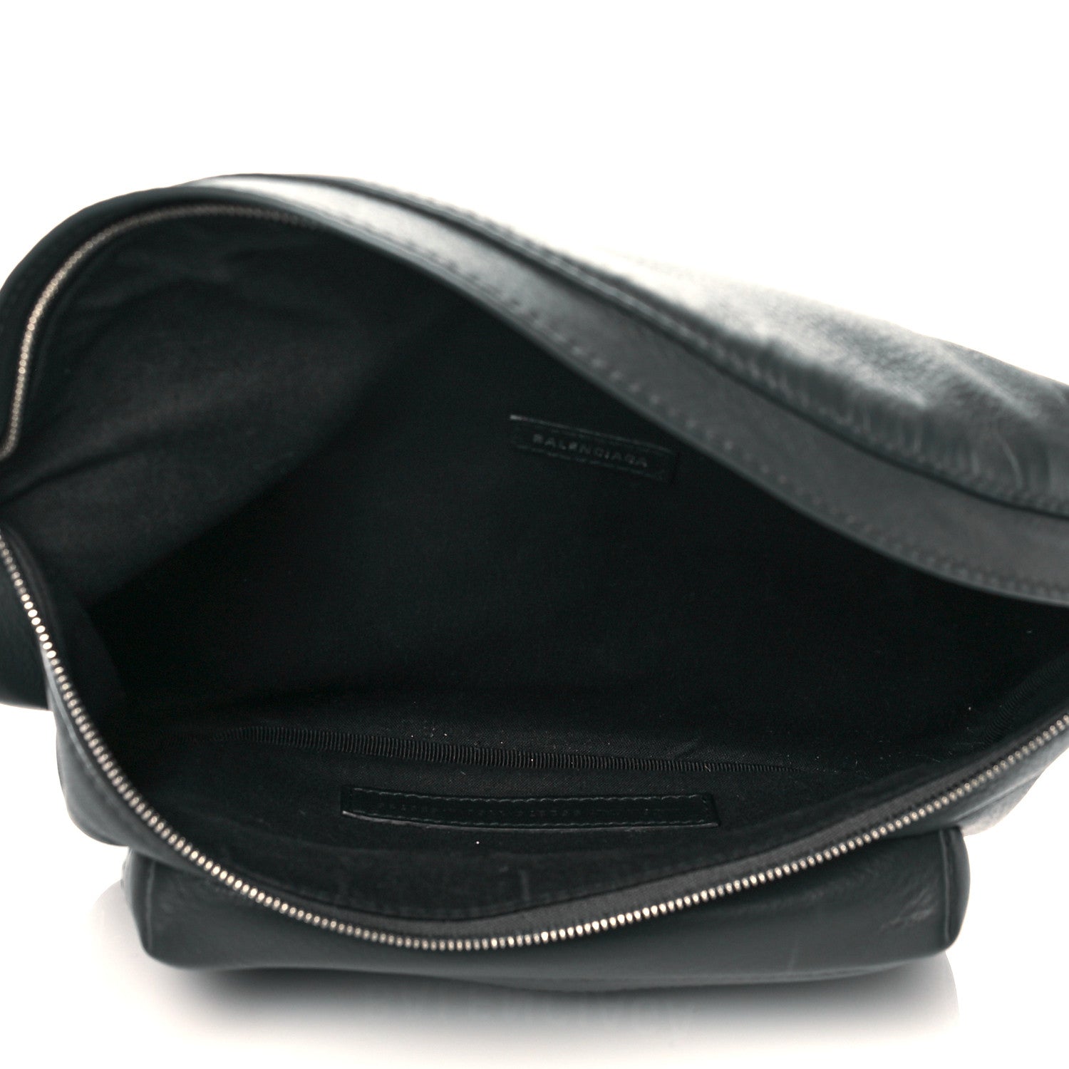 Balenciaga Smooth Calfskin Logo Large Everyday Beltpack Dark Grey White 4 of 9