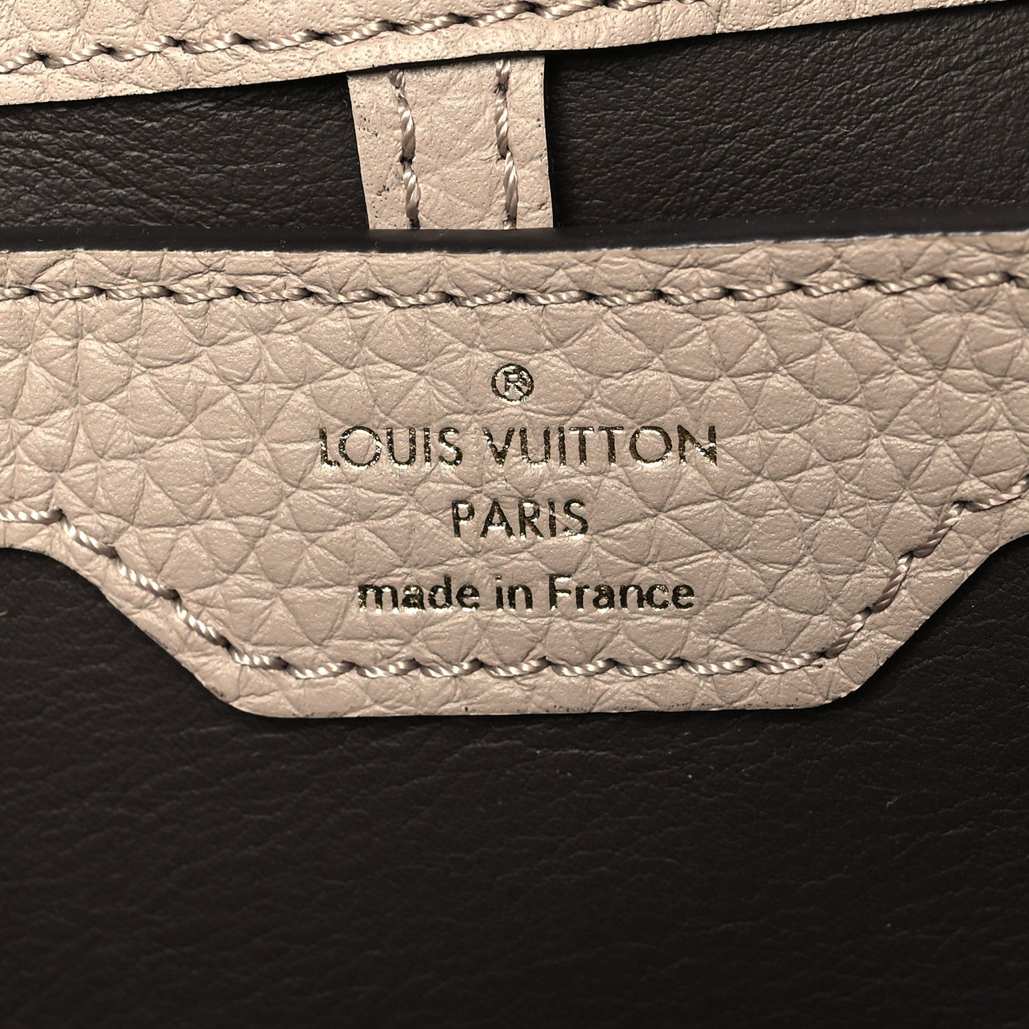 Louis Vuitton Taurillon Capucines MM Galet 6 of 10