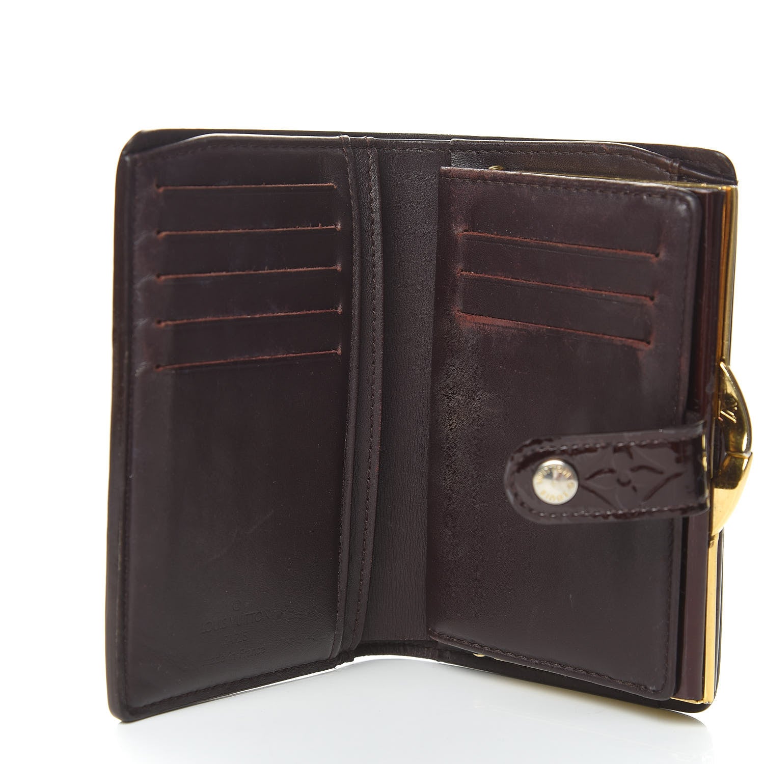 Louis Vuitton Vernis French Purse Wallet Amarante 5 of 10