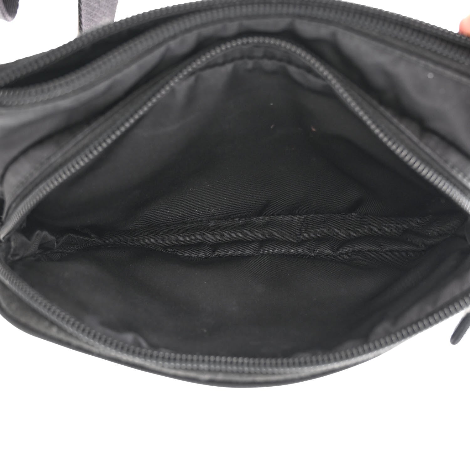 Prada Tessuto Nylon Saffiano Belt Bag Black 6 of 13