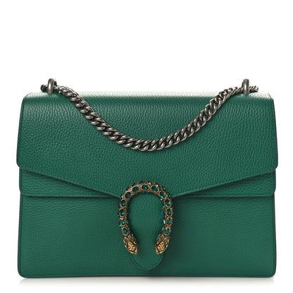 Gucci Dollar Calfskin Crystal Medium Dionysus Shoulder Bag Emerald 1 of 10
