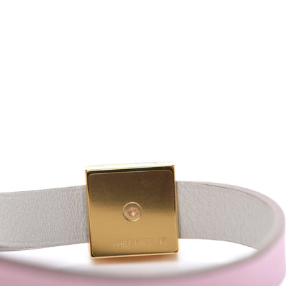 Hermes Swift Medor Infini Double Tour Bracelet T2 Rose Sakura Gris Perle 5 of 8