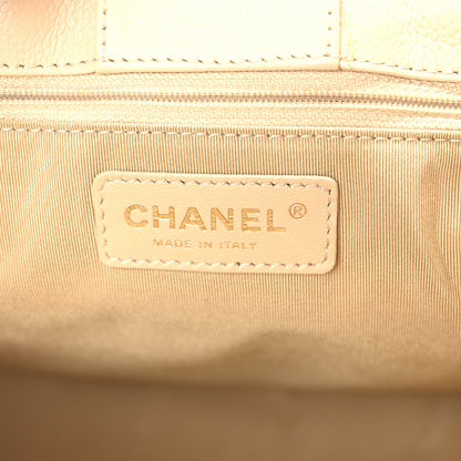 Chanel Calfskin Cerf Executive Shopper Tote Beige Clair 7 of 11