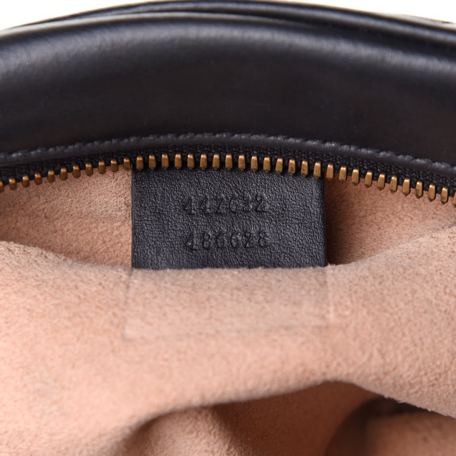 Gucci Calfskin Matelasse Small GG Marmont Chain Shoulder Bag Black 7 of 11