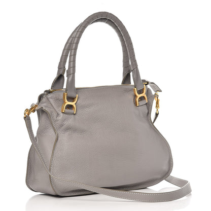 Chloe Calfskin Medium Marcie Satchel Cashmere Grey 4 of 10