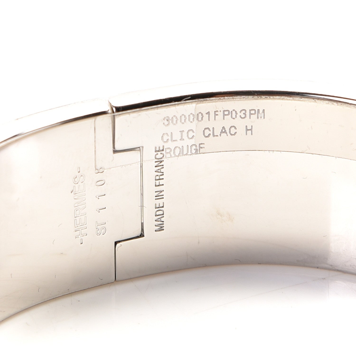 Hermes Enamel Wide Clic Clac H Bracelet PM Red 4 of 4