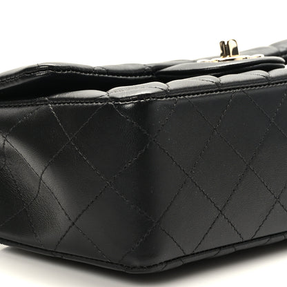 Chanel Lambskin Quilted Mini Rectangular Flap Black 8 of 10
