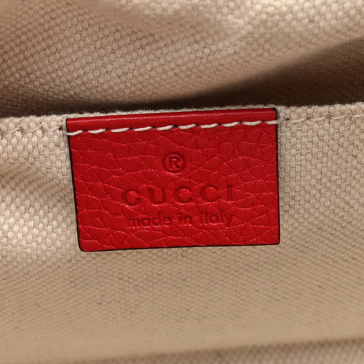 Gucci Pebbled Calfskin Small Soho Disco Bag Tabasco Red 6 of 10