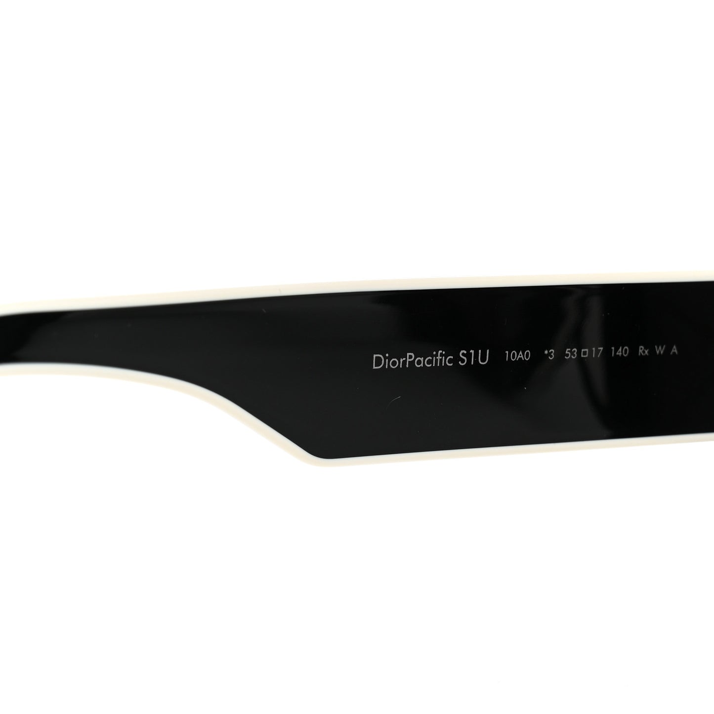 Diorpacific S1U Square Sunglasses Black White