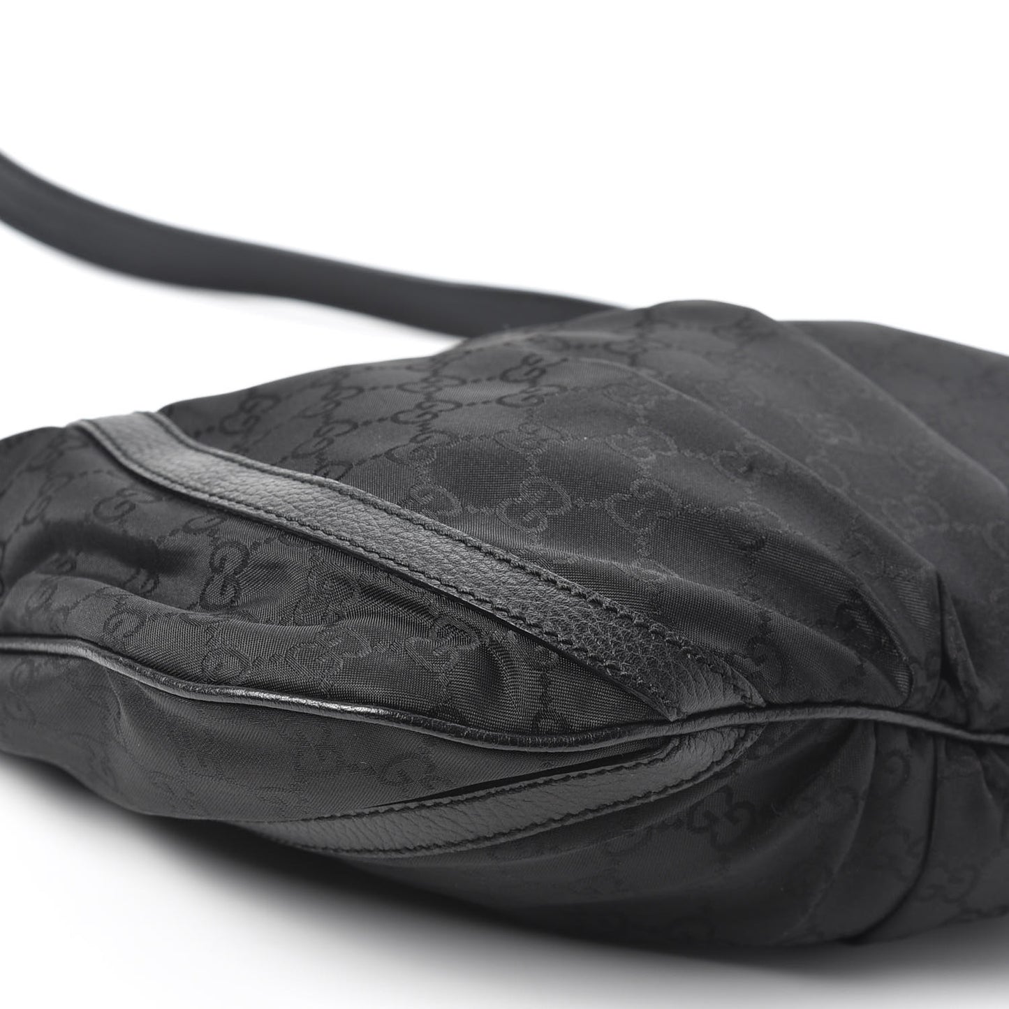 Nylon Monogram Small D Silver Ring Messenger Black