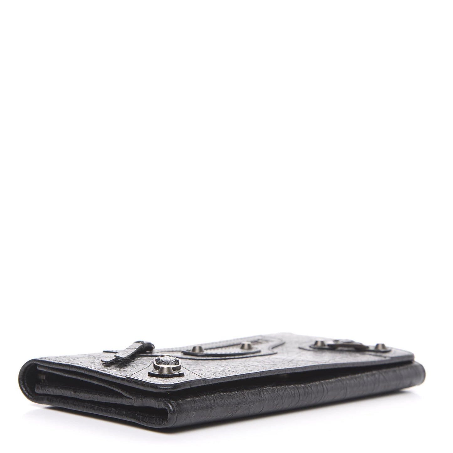 Agneau Classic Hardware Money Wallet Black