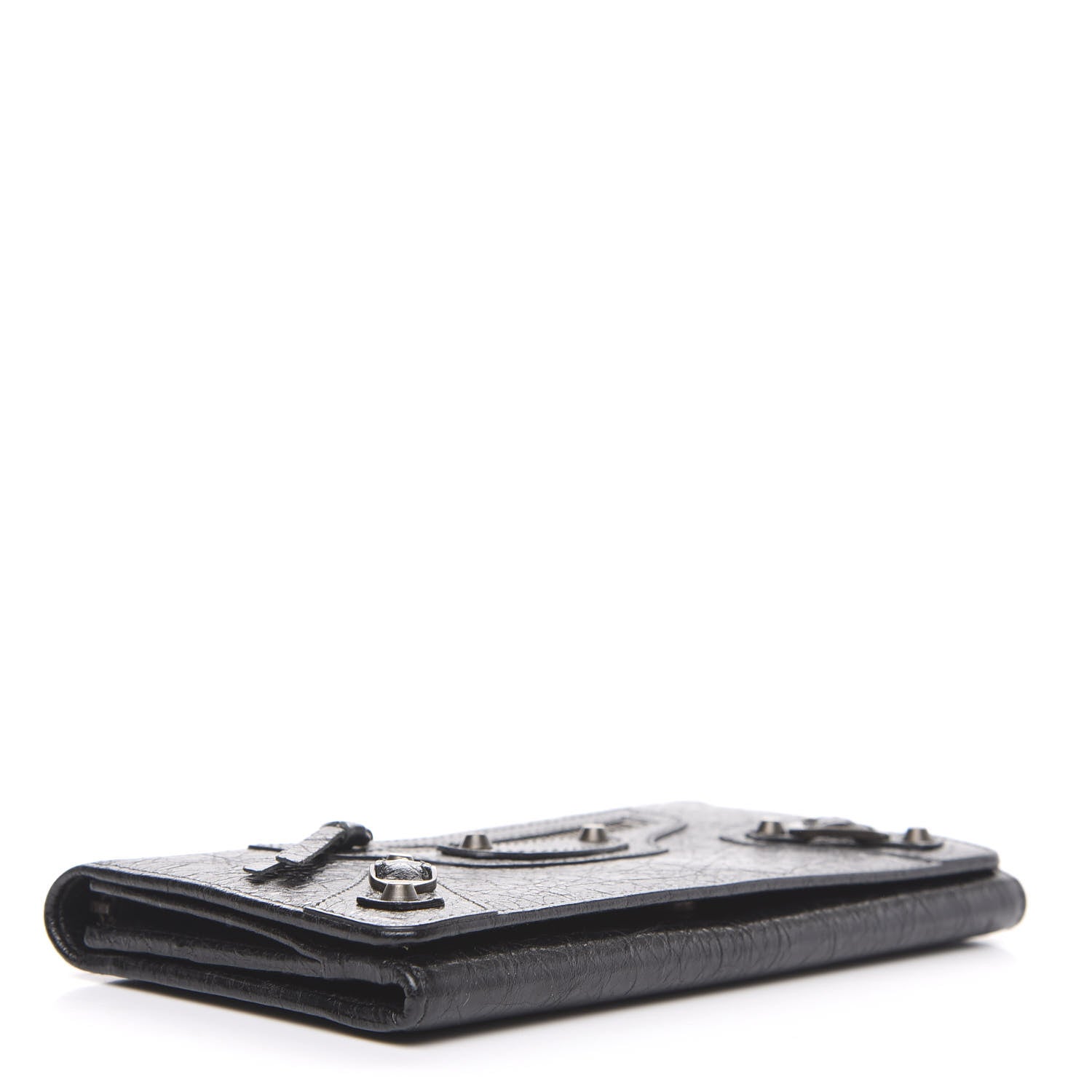 Balenciaga Agneau Classic Hardware Money Wallet Black 3 of 5