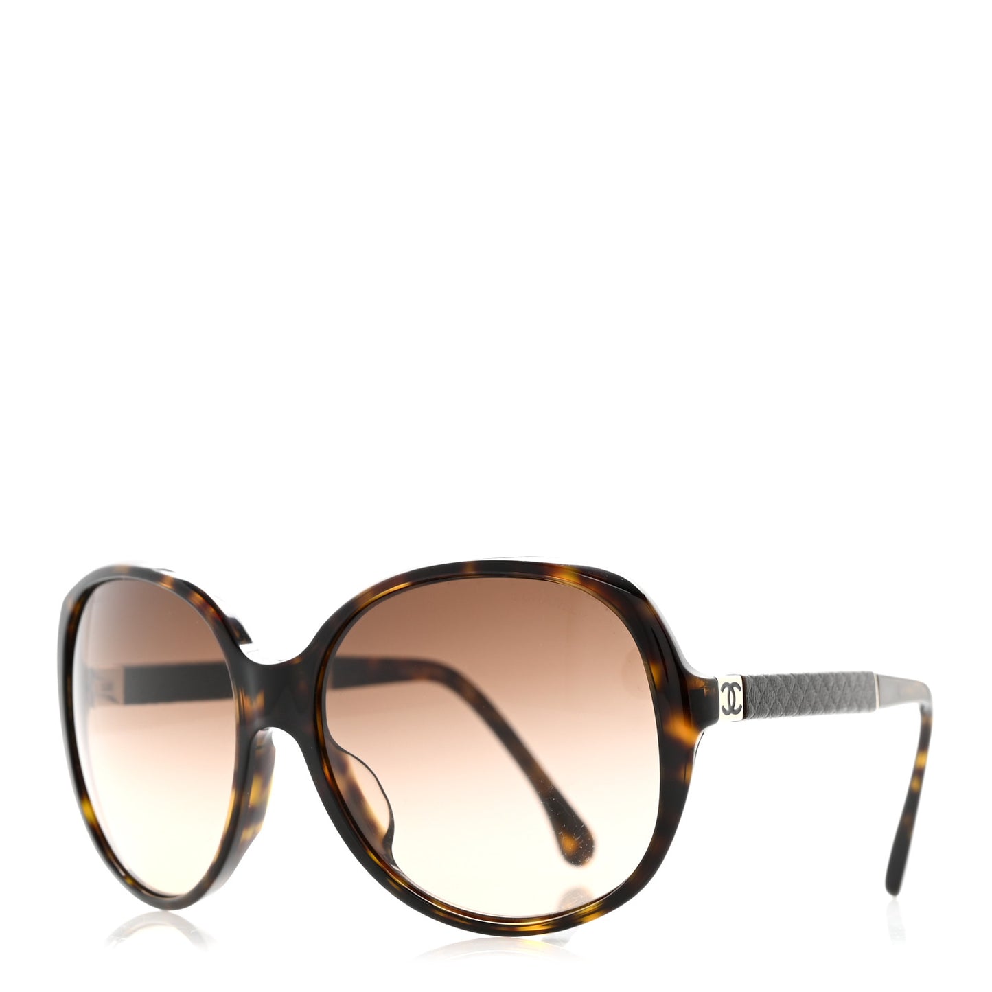 Acetate Quilted CC Sunglasses 5232-Q Tortoise