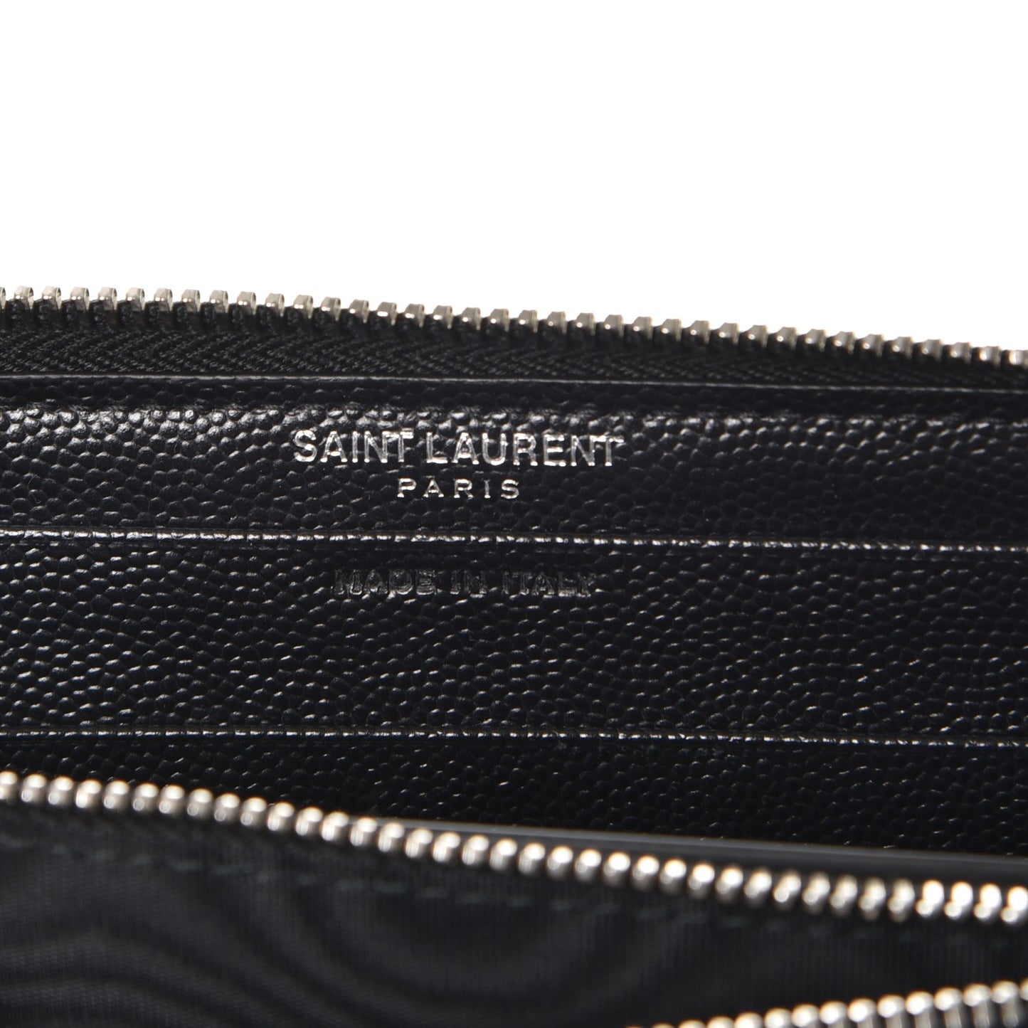 Grain De Poudre Matelasse Chevron Monogram Zip Around Wallet Black
