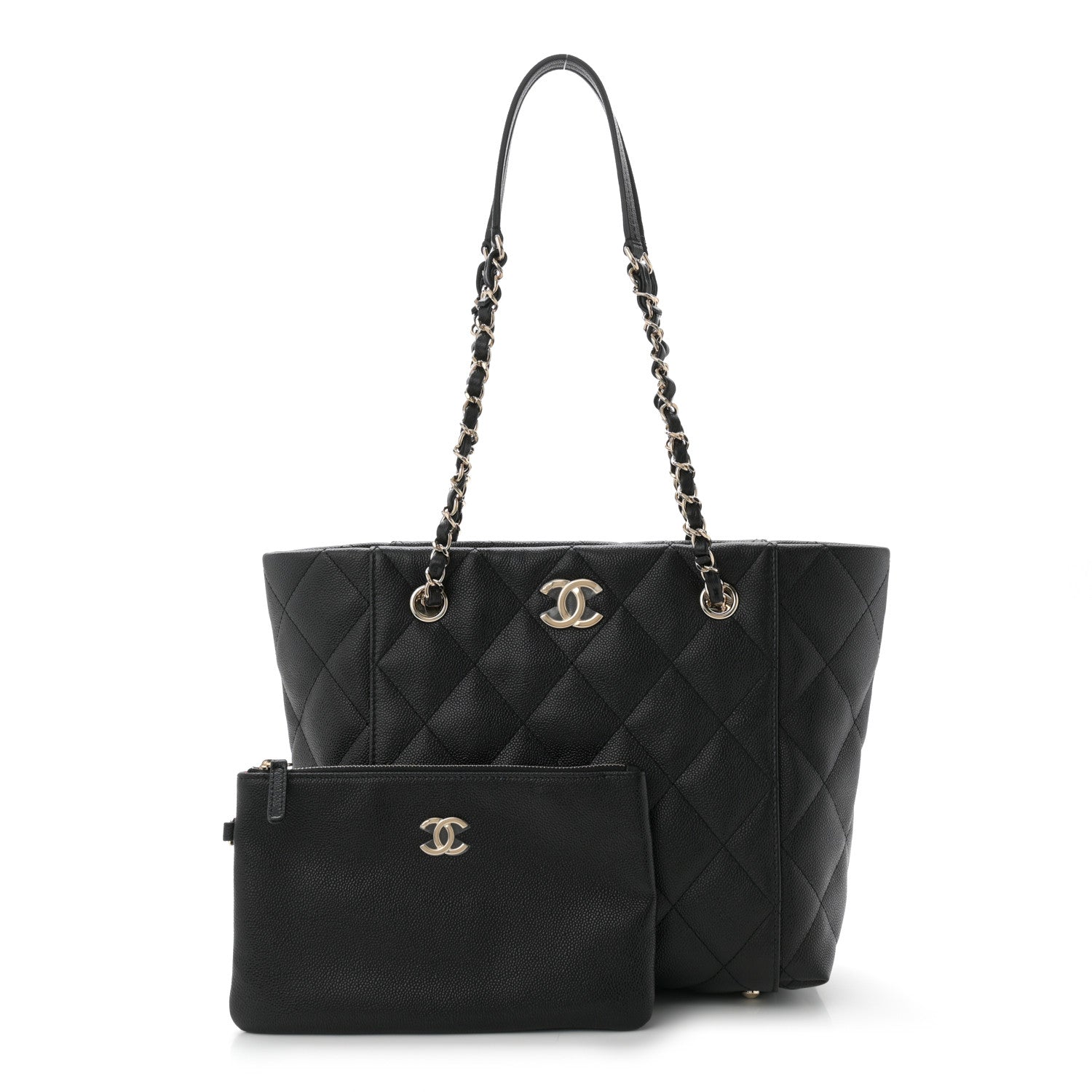 Chanel Caviar Quilted Small Shopping Black 3 of 12