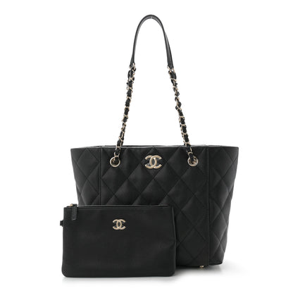 Chanel Caviar Quilted Small Shopping Black 3 of 12
