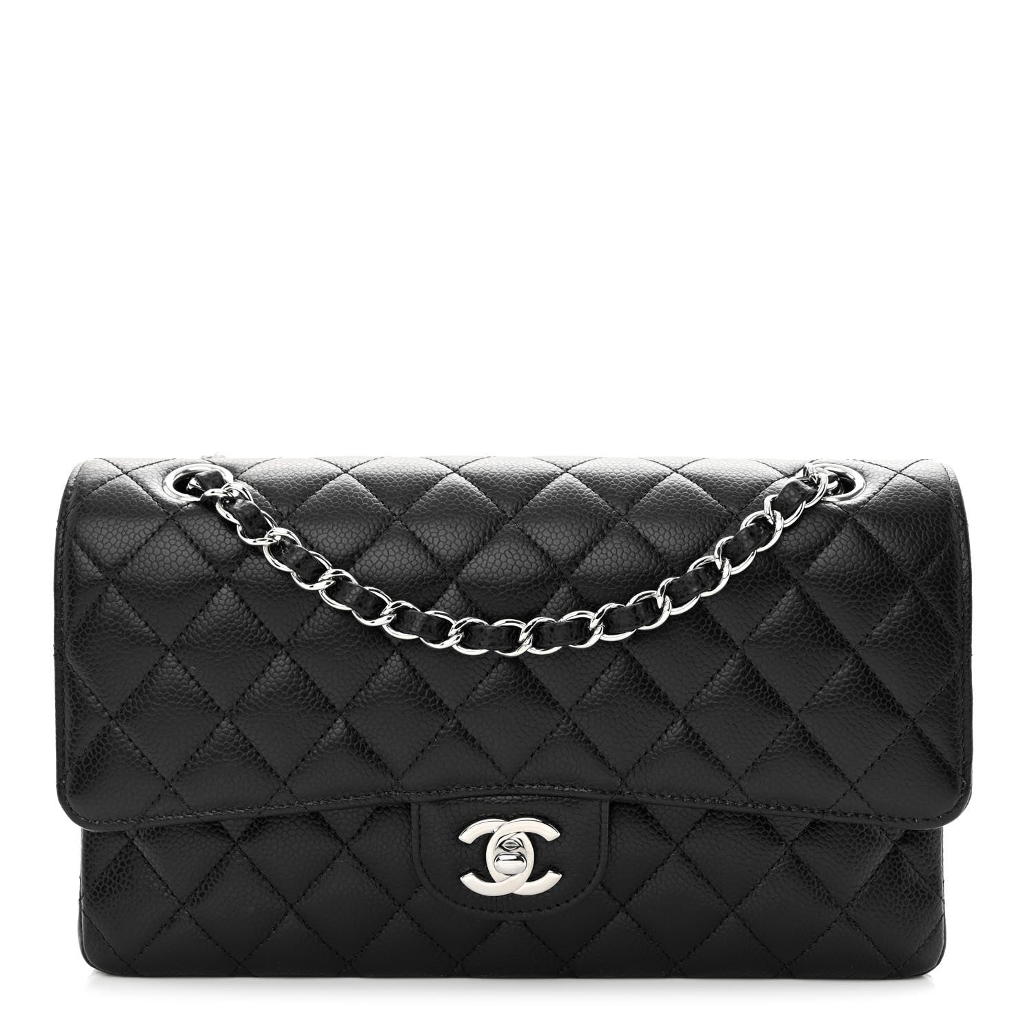 Chanel Caviar Quilted Medium Double Flap Black 1 of 11