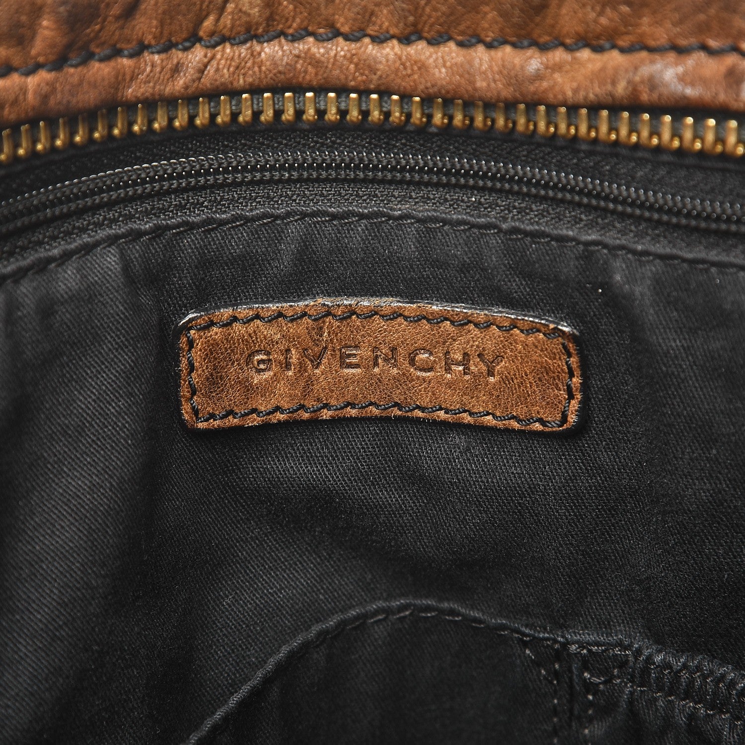Givenchy Tumbled Sheepskin Large Pandora Brown 6 of 12