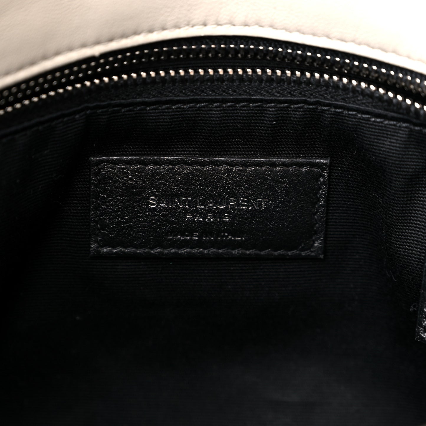 Lambskin Quilted Medium Loulou Puffer Monogram Chain Satchel Crema Soft