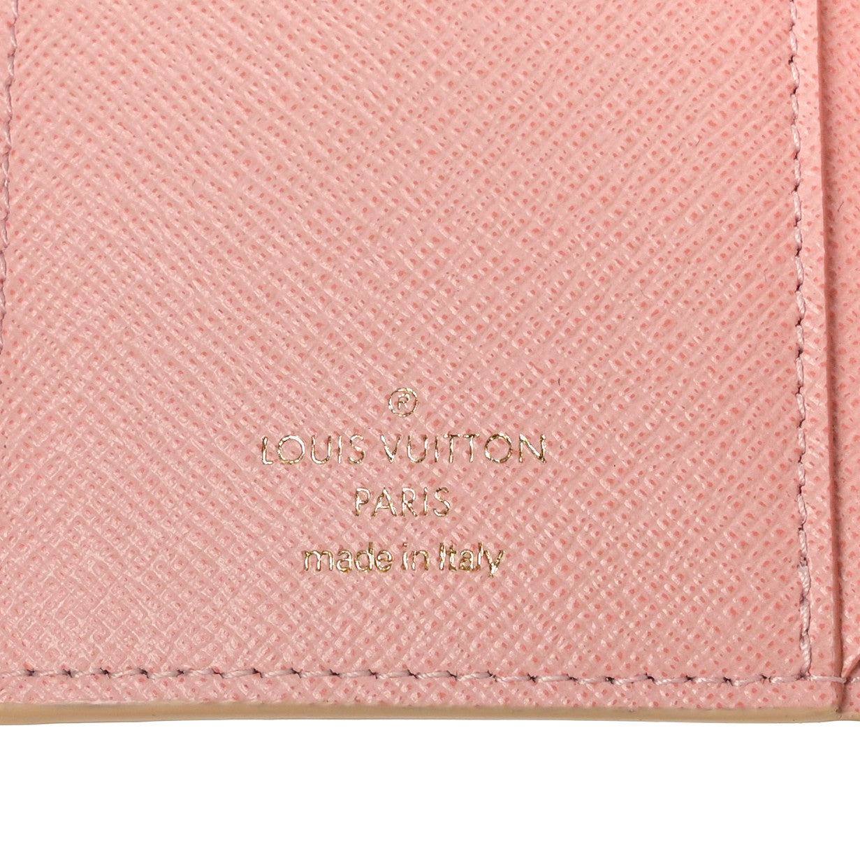 LOUIS VUITTON Damier Azur Victorine Wallet Rose Ballerine