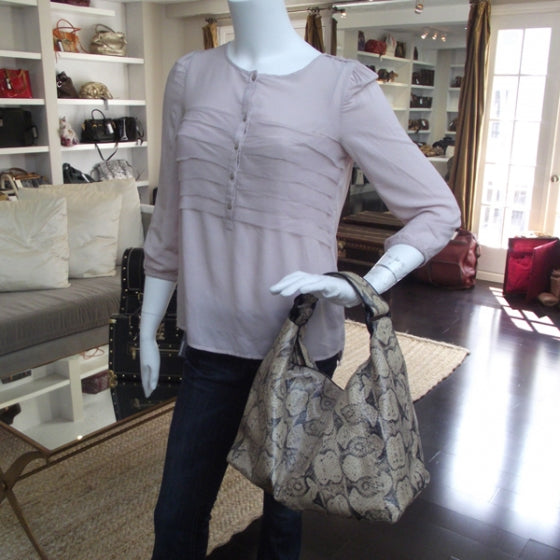 Pitone Sloane Hobo Beige LTD ED
