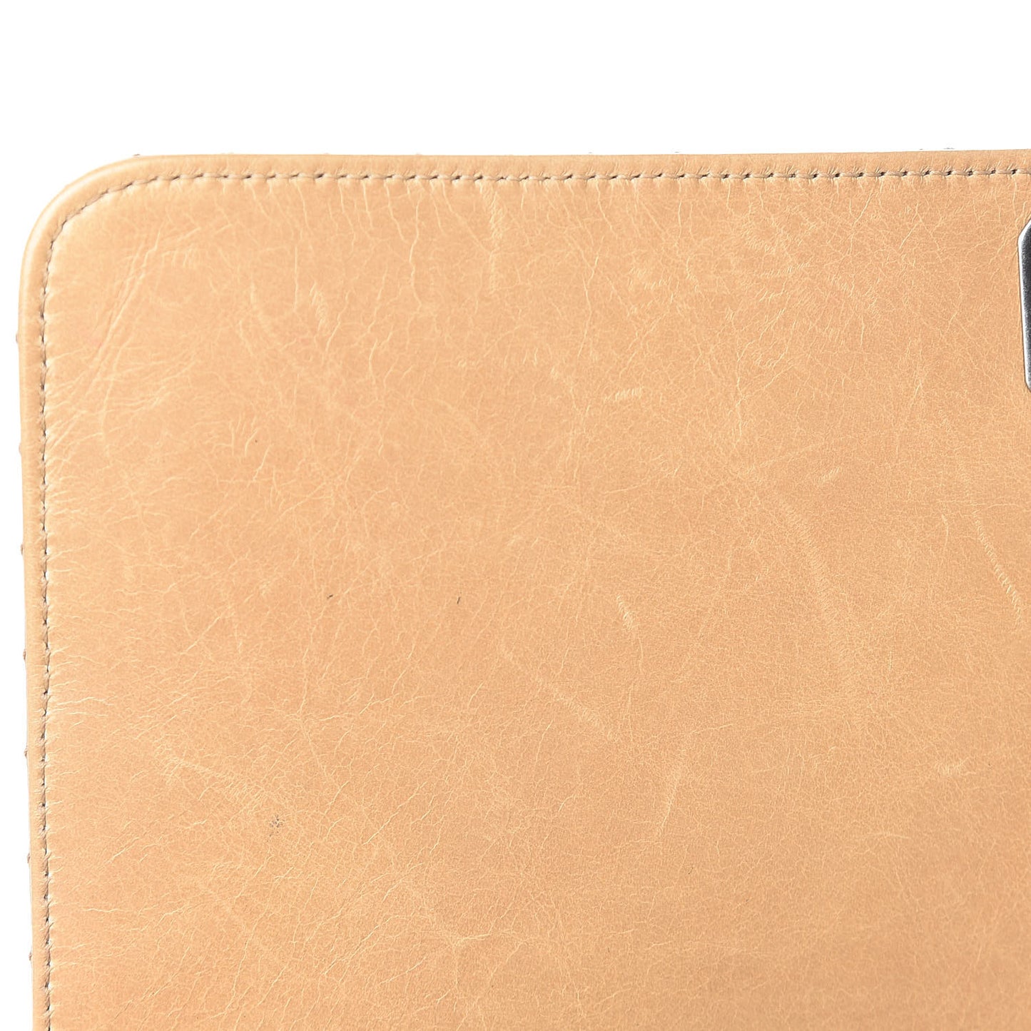 Glazed Calfskin Quilted Large Coco Boy Flap Beige