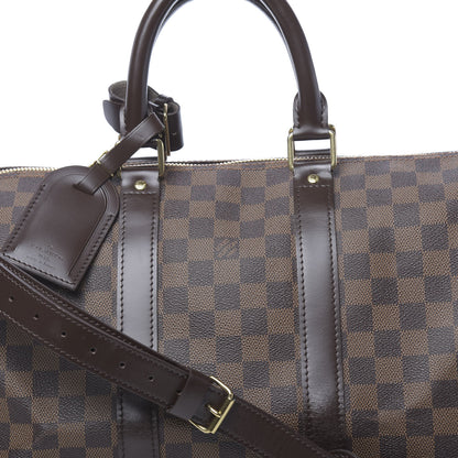 Louis Vuitton Damier Ebene Keepall Bandouliere 45 10 of 10