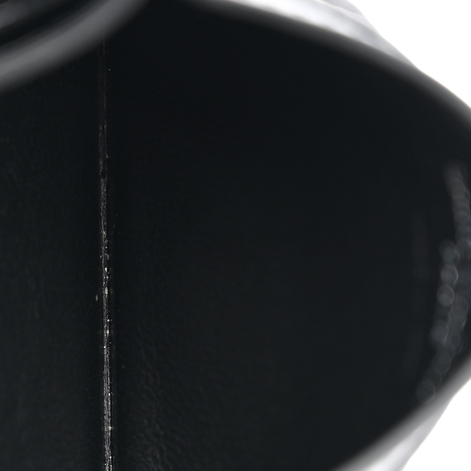 Saint Laurent Grain De Poudre Matelasse Chevron Monogram Credit Card Case Black 5 of 8