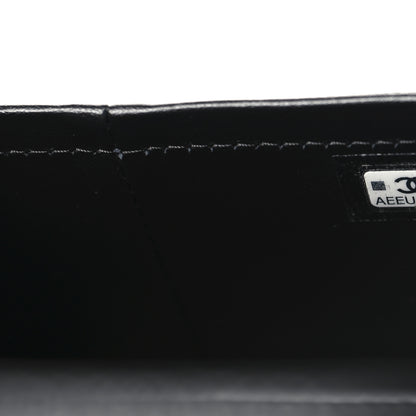 Chanel Shiny Caviar Preppy Coco Long Vanity With Strap Black 7 of 11