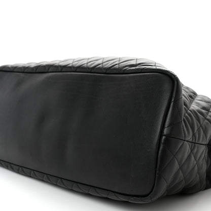 Saint Laurent Calfskin Quilted ES Giant Travel Bag Black 9 of 15
