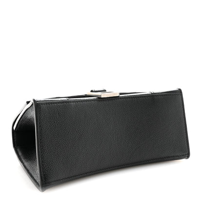 Balenciaga Grained Calfskin Small Hourglass Top Handle Bag Black 3 of 8