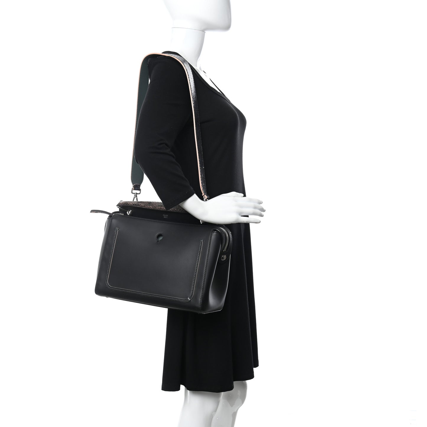 Vitello Baltico Dolce Elaphe DotCom Satchel Grey
