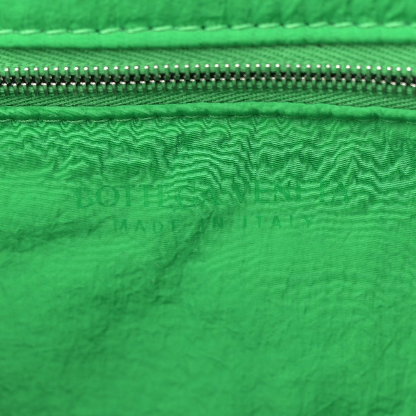 Nylon Intrecciato Padded Tech Candy Cassette Bag New Sauge