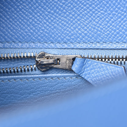 Hermes Epsom Kelly Sellier 25 Bleu Paradis 30 of 39