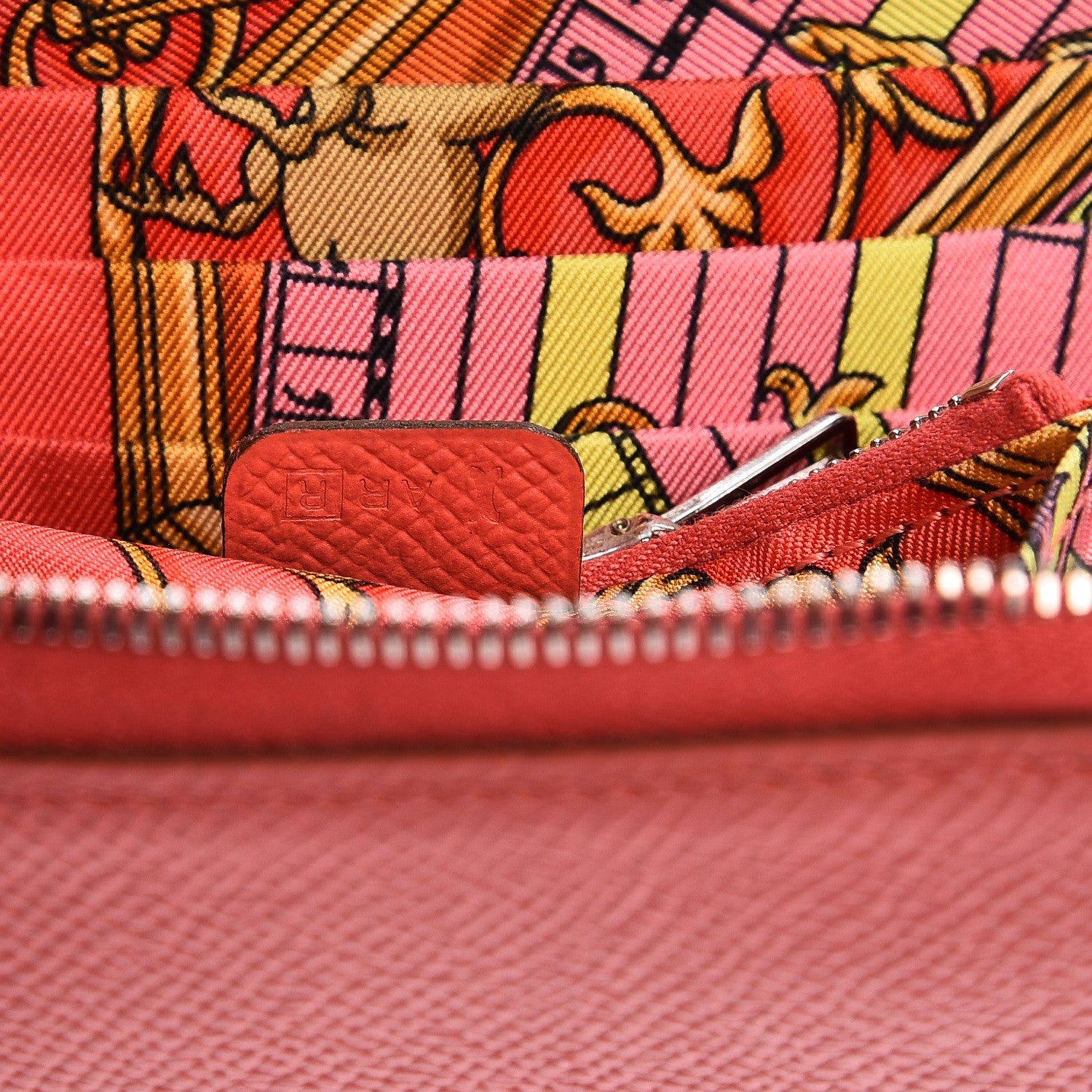 Hermes Epsom Silk'in Compact Wallet Rose Jaipur 7 of 7
