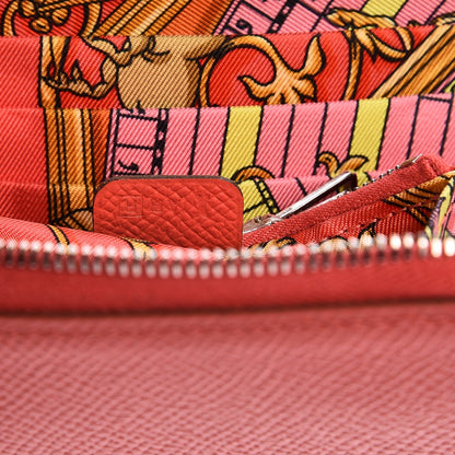 Hermes Epsom Silk'in Compact Wallet Rose Jaipur 7 of 7