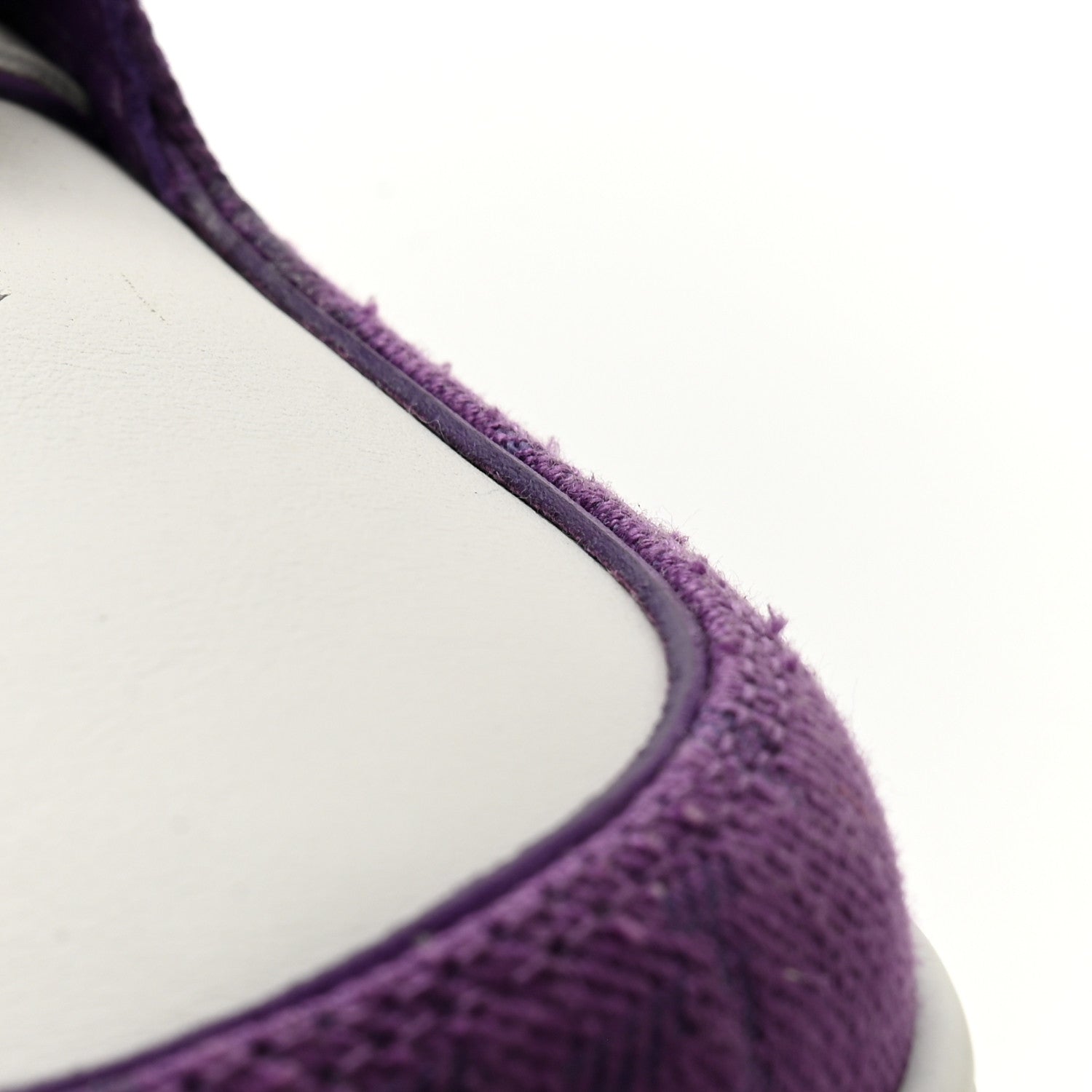 Louis Vuitton Calfskin Monogram Denim Mens LV Trainer Sneakers 9.5 Purple 8 of 10