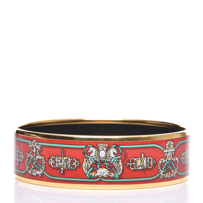 Hermes Enamel Printed Wide Bracelet 65 3 of 5