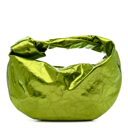 Bottega Veneta Metallic Crushed Calfskin Mini Jodie Chlorophyll 1 of 11