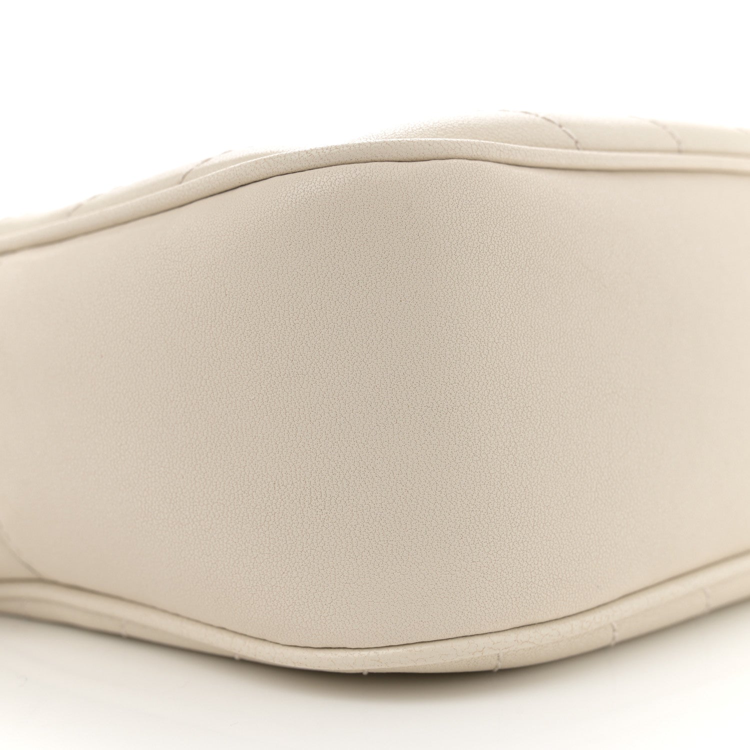 Gucci Sakai Be Green Calfskin Diagonal Stitched Small Blondie Shoulder Bag Mystic White 9 of 10