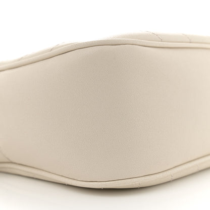 Gucci Sakai Be Green Calfskin Diagonal Stitched Small Blondie Shoulder Bag Mystic White 9 of 10