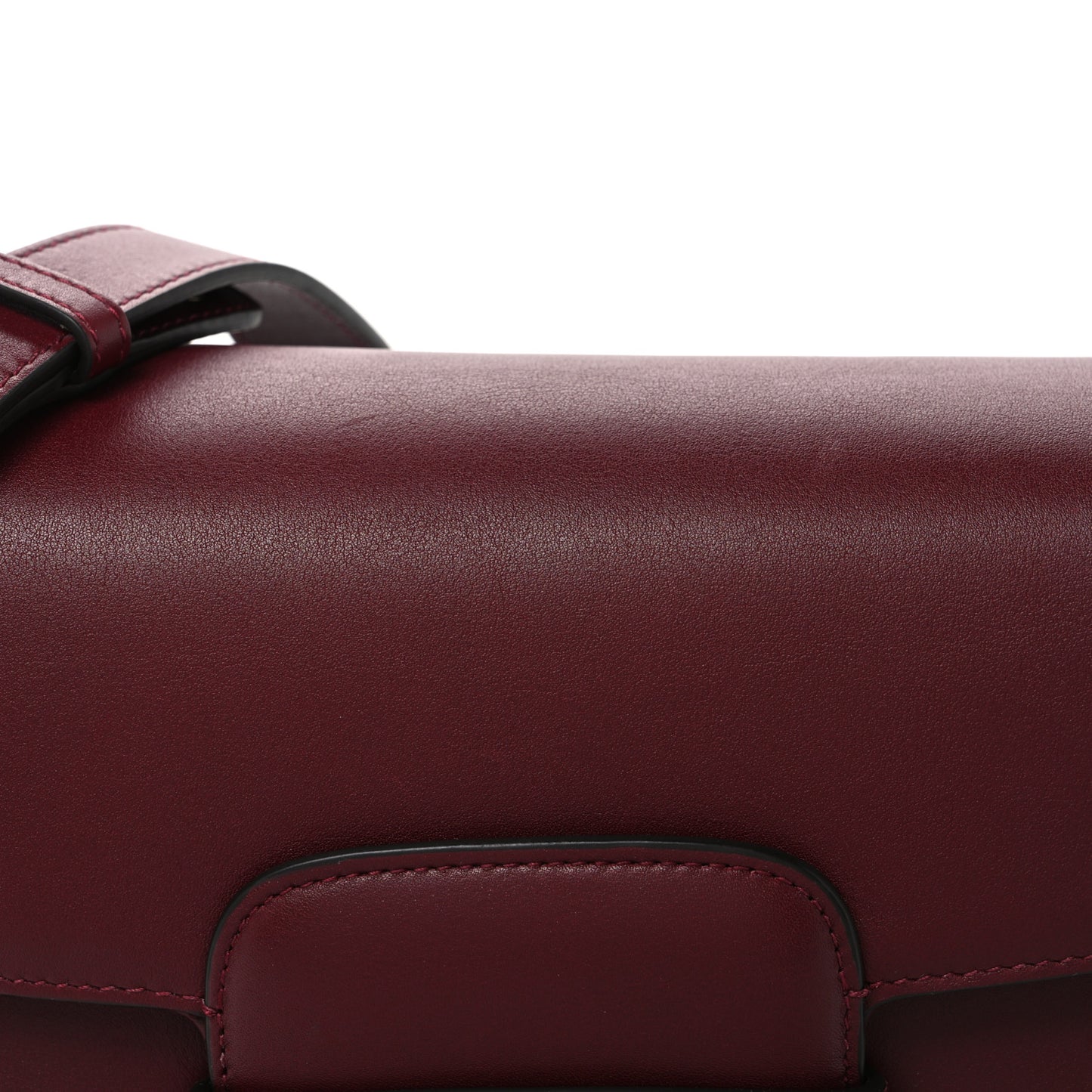 Arabella Calfskin Horsebit 1955 Shoulder Bag Rosso Ancora