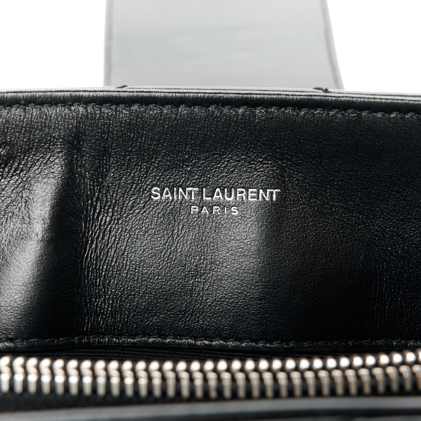 Calfskin Y Quilted Monogram Small Loulou Shopper Black