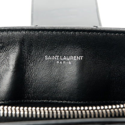 Saint Laurent Calfskin Y Quilted Monogram Small Loulou Shopper Black 5 of 10