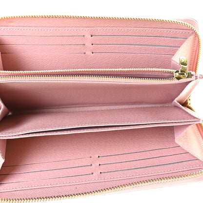 Louis Vuitton Damier Azur Zippy Wallet Rose Ballerine 6 of 8