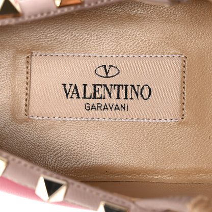 Valentino Garavani Calfskin Nappa Rockstud Cage Ballerina Flats 40 Cyclamin Poudre 6 of 14