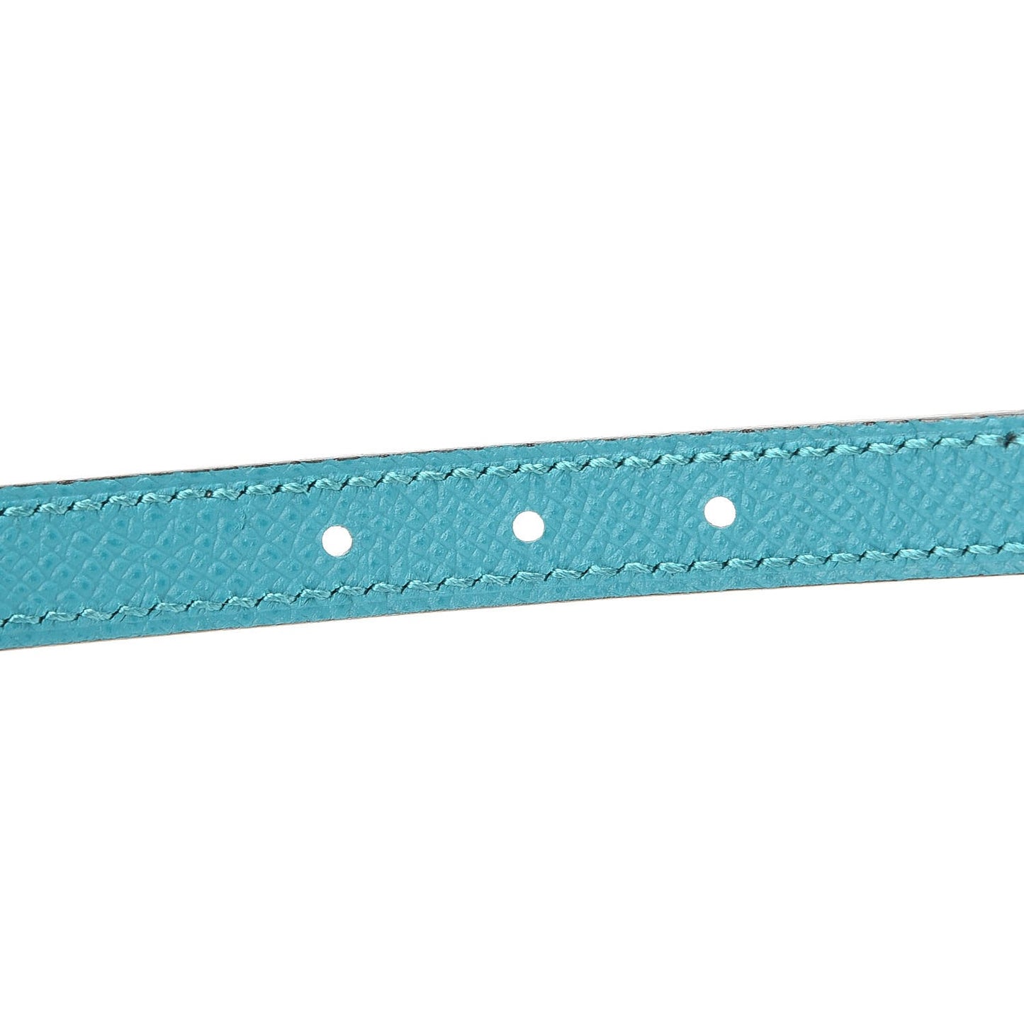 Swift Epsom 13mm Romance Belt 75 Gold Bleu Paon