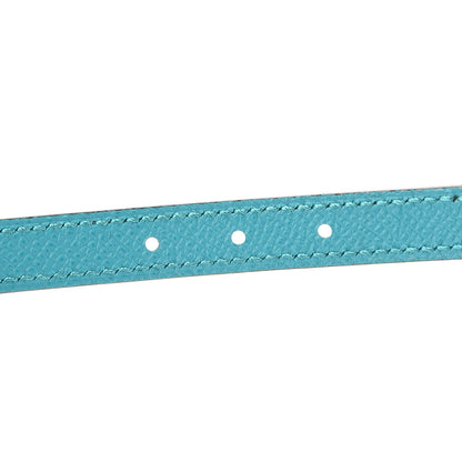 Hermes Swift Epsom 13mm Romance Belt 75 Gold Bleu Paon 5 of 9